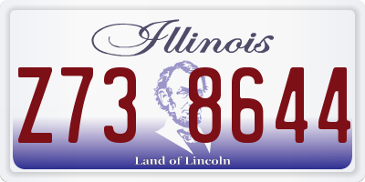 IL license plate Z738644