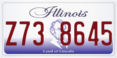 IL license plate Z738645