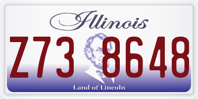 IL license plate Z738648