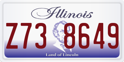 IL license plate Z738649