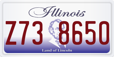 IL license plate Z738650