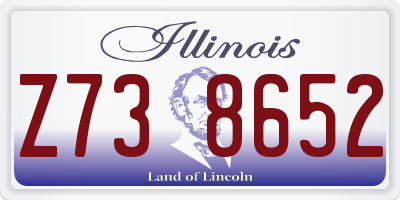 IL license plate Z738652