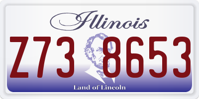 IL license plate Z738653