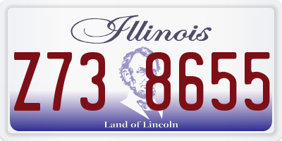 IL license plate Z738655