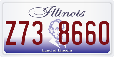 IL license plate Z738660