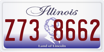 IL license plate Z738662