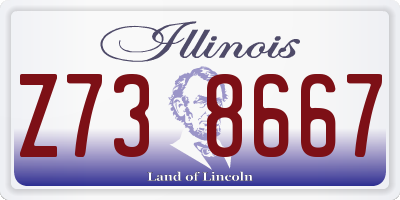 IL license plate Z738667