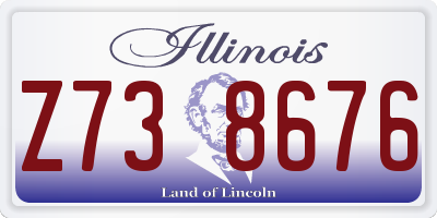 IL license plate Z738676