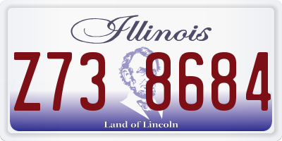 IL license plate Z738684