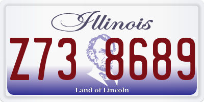 IL license plate Z738689