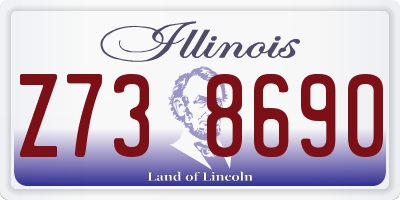 IL license plate Z738690