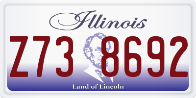 IL license plate Z738692