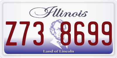 IL license plate Z738699