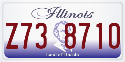 IL license plate Z738710