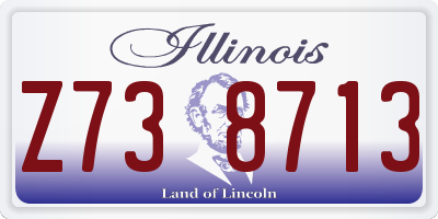 IL license plate Z738713