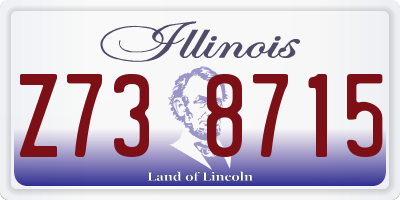 IL license plate Z738715