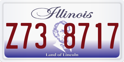 IL license plate Z738717