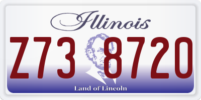 IL license plate Z738720