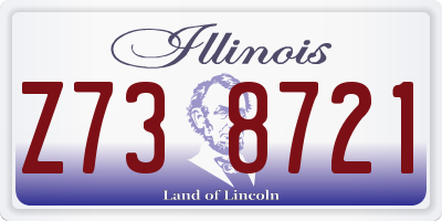 IL license plate Z738721