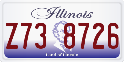 IL license plate Z738726