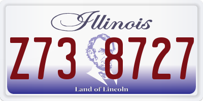 IL license plate Z738727