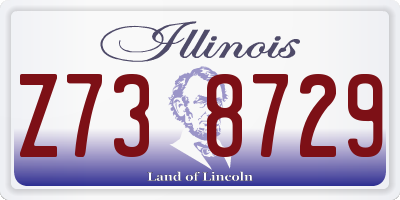 IL license plate Z738729