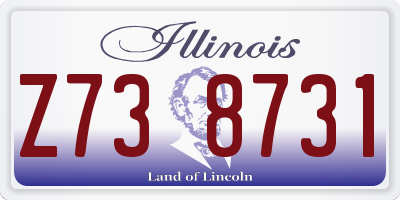 IL license plate Z738731