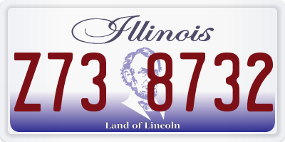 IL license plate Z738732