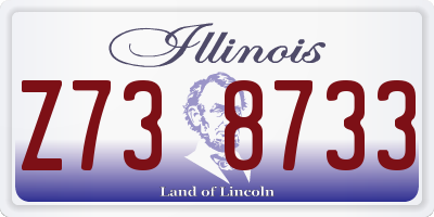 IL license plate Z738733