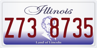IL license plate Z738735