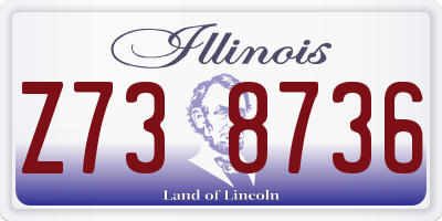 IL license plate Z738736