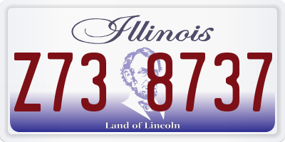 IL license plate Z738737