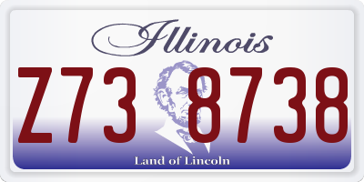 IL license plate Z738738
