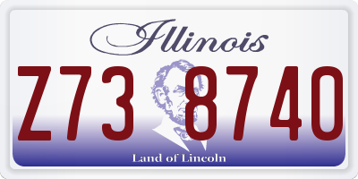 IL license plate Z738740