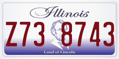 IL license plate Z738743