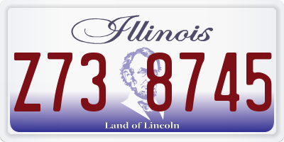 IL license plate Z738745