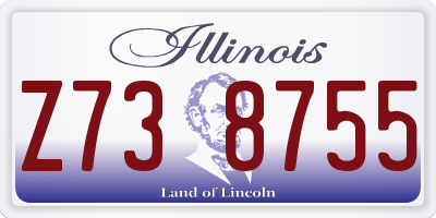 IL license plate Z738755