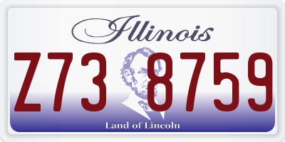 IL license plate Z738759