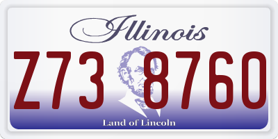 IL license plate Z738760