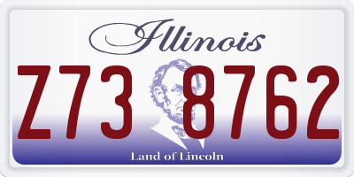 IL license plate Z738762