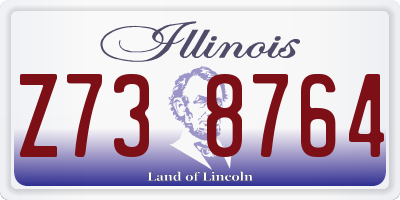 IL license plate Z738764