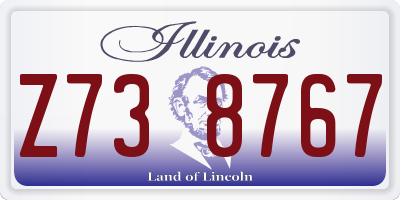 IL license plate Z738767
