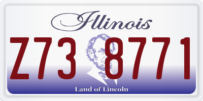 IL license plate Z738771