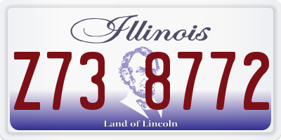 IL license plate Z738772