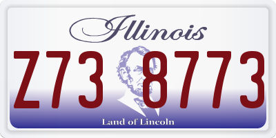 IL license plate Z738773