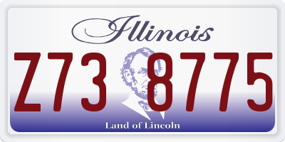 IL license plate Z738775