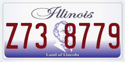 IL license plate Z738779