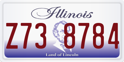 IL license plate Z738784