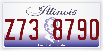 IL license plate Z738790