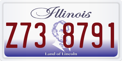 IL license plate Z738791